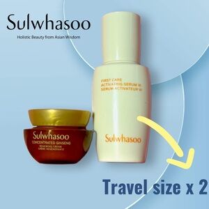 🆕 *NEW* SULWHASOO |TRAVEL | Duo Anti-Aging Serum + Cream Gingseng